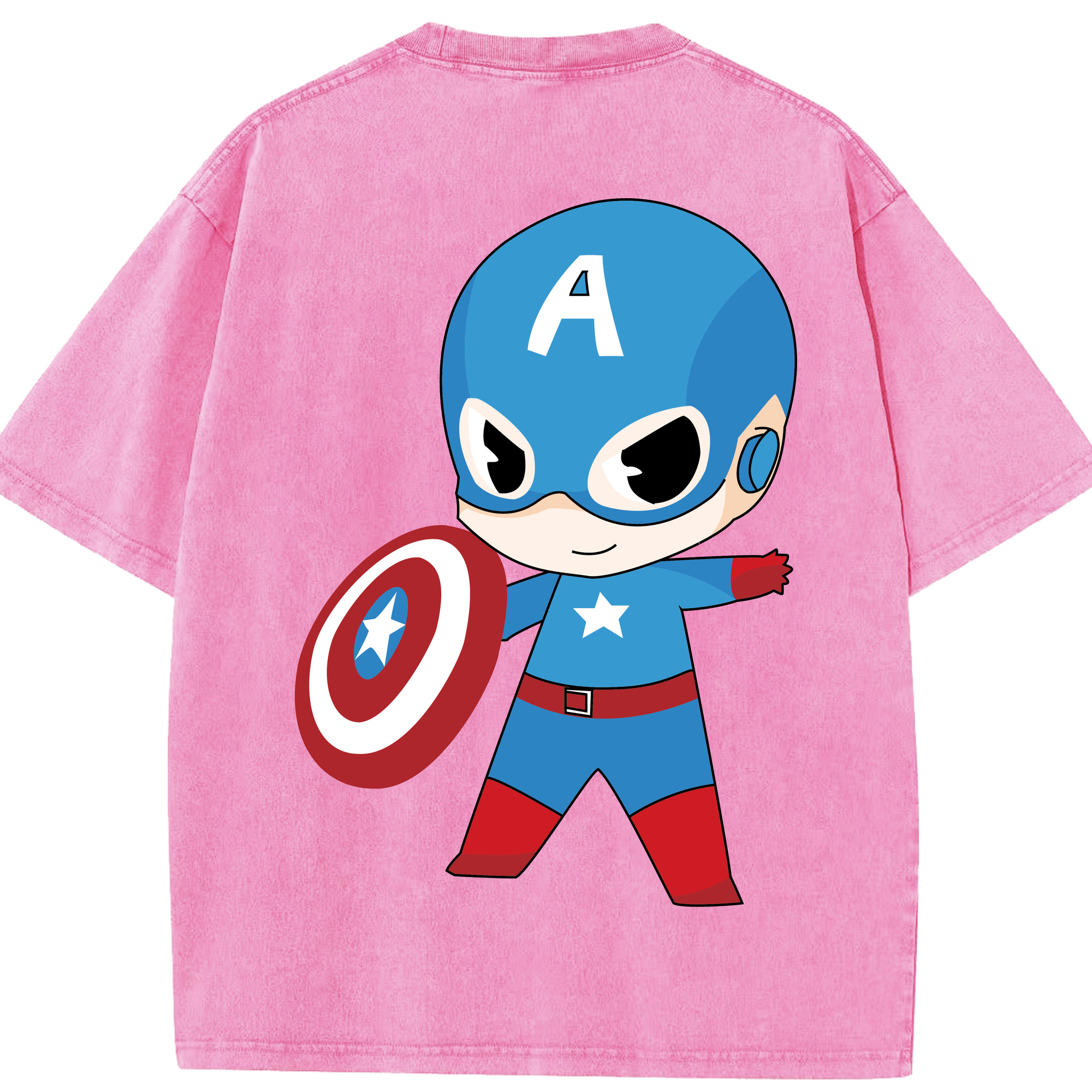 （画像用） アベンジャーズ The Avengers 綿100% ヴィンテージ風 半袖Tシャツ（背面プリント）